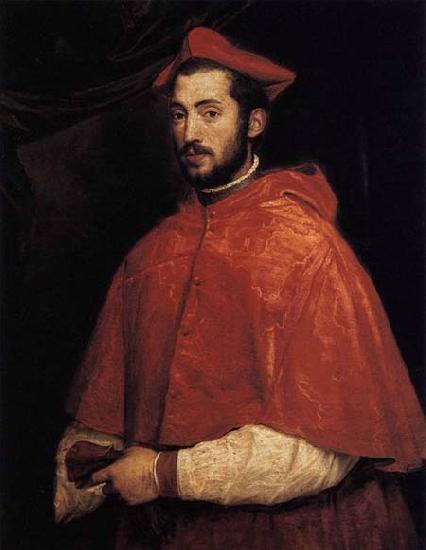 TIZIANO Vecellio Cardinal Alesandro Farnese oil painting image